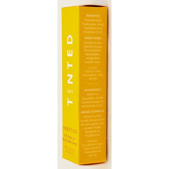 New LIVE Tinted Huestick Lip & Cheek Multistick Color Grounded 0.1 oz vegan rose - Picture 5 of 6